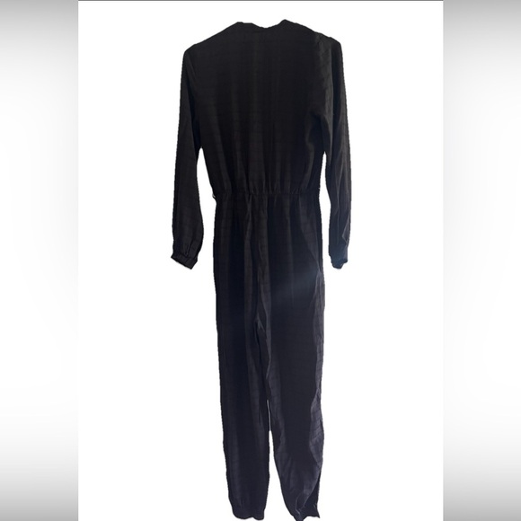 Carly Jean Los Angeles Classic Black Jumpsuit Long Sleeve Women’s Medium - Picture 2 of 7